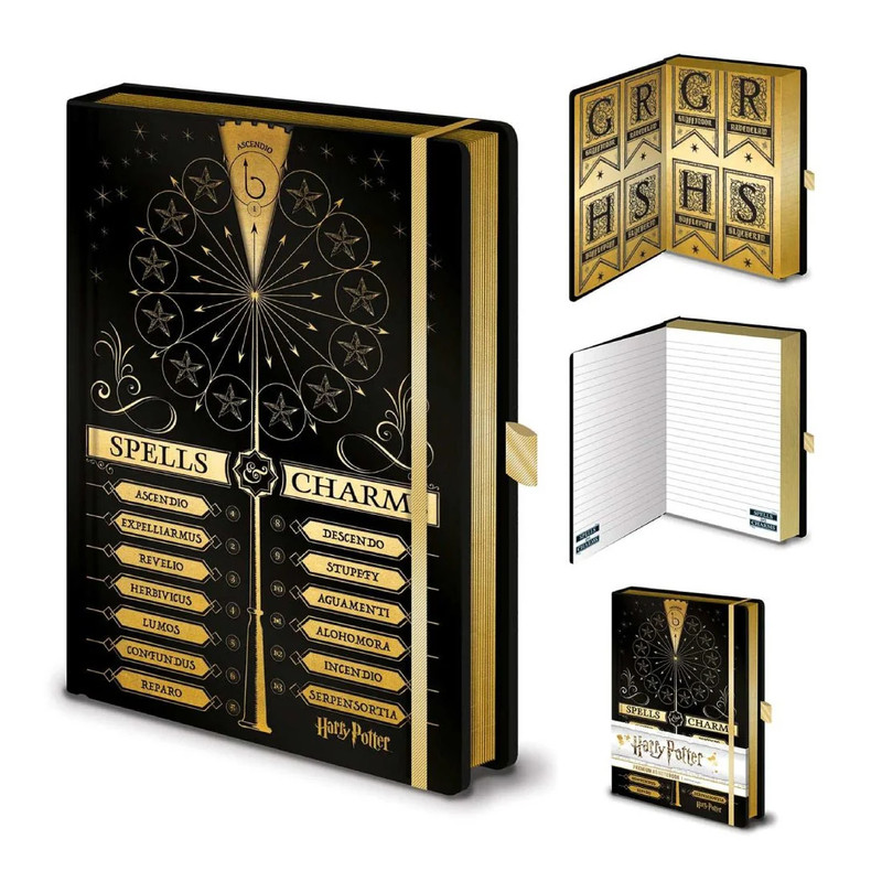 Harry Potter - Spells And Charms A5 Spinner Notebook - دفتر